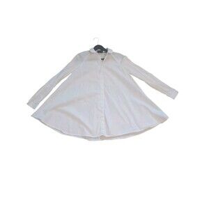 Maeve Anthropologie Tunic Button Down Collared Shirt Lagenlook Size 0 Oversized